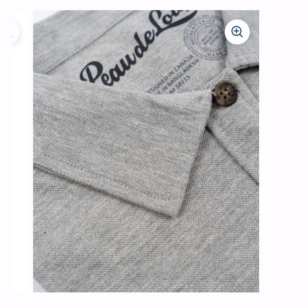 Peau de Loup Grey Button up - Picture 3 of 10
